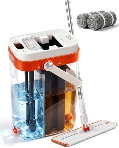 3-Tank Flat Mop and Bucket System