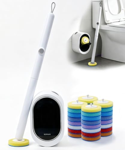 Disposable Toilet Brush Set, Rainbow Refills