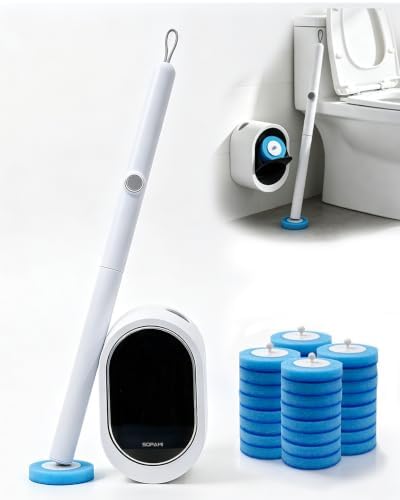 Disposable Toilet Brush with 32 Refills