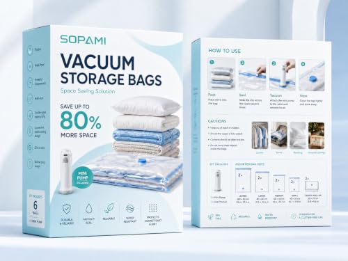 Space Saver Compression Bags with Pump