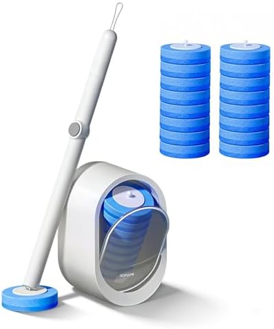 Toilet Brush and Holder Set 16 Refills